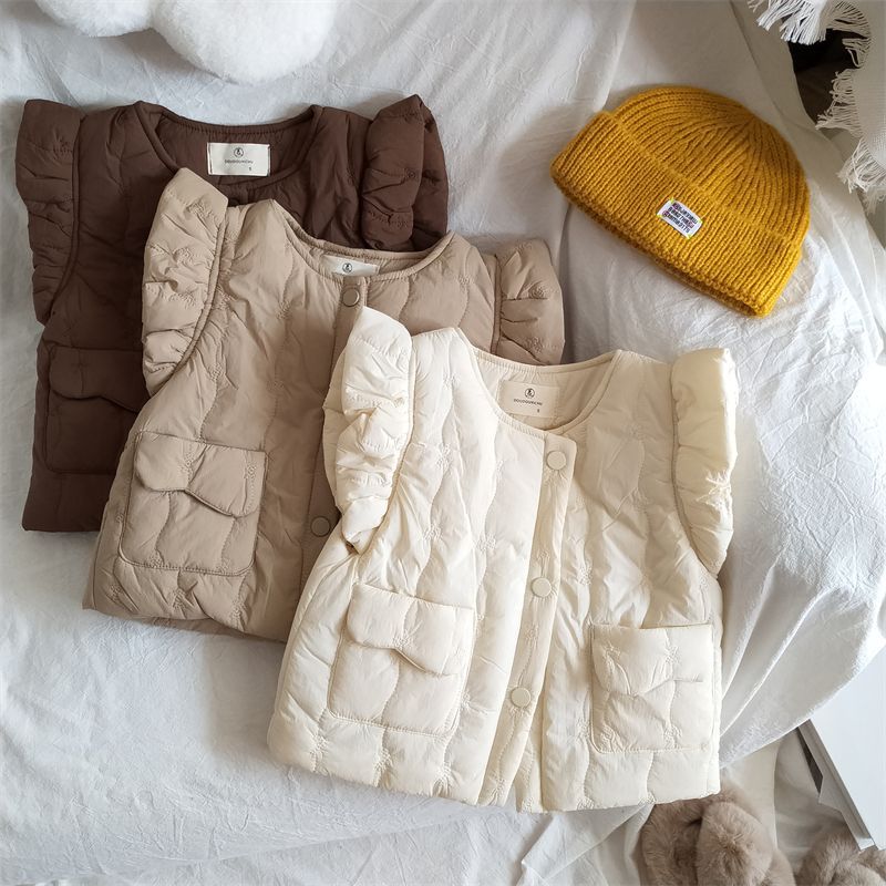 Knit Cardigan Infant - 2023 Winter Neue Kinder Ärmellose Warme