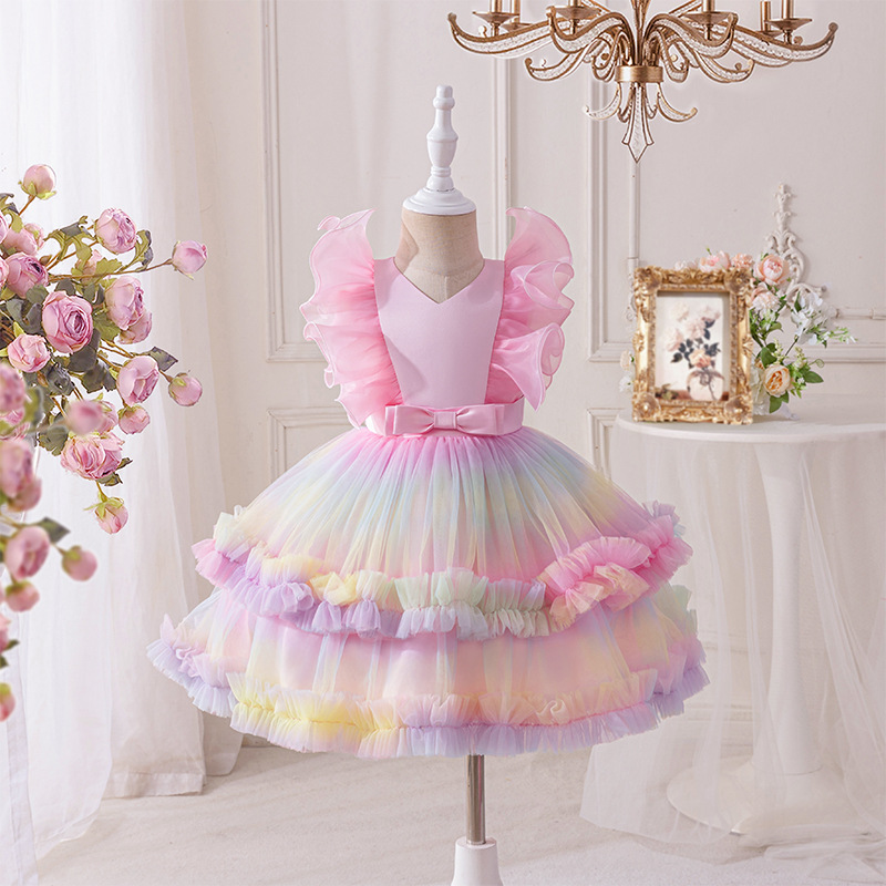 Baby Z Clothing - Baby Neue Mesh Prinzessin Kleid Mädchen
