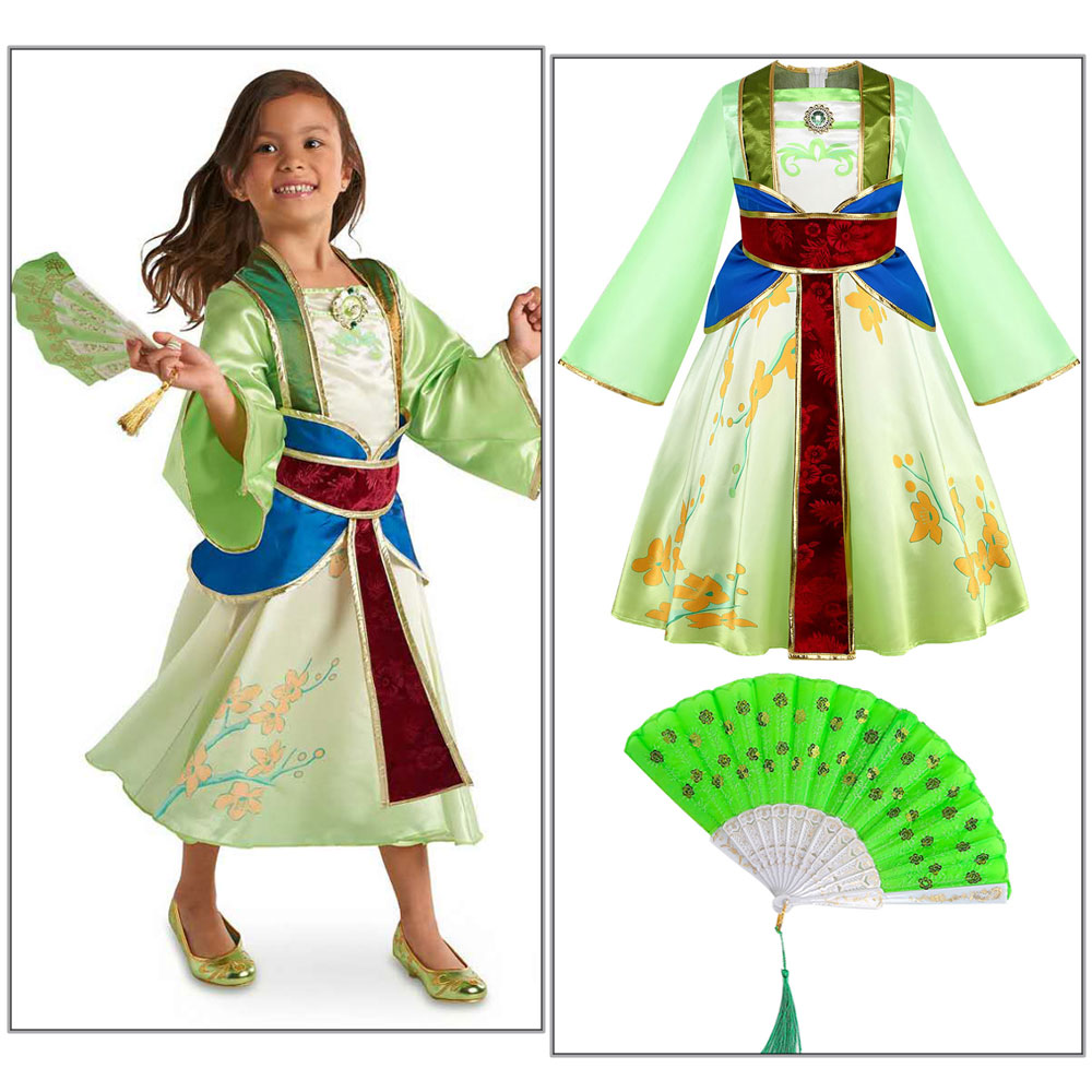 Baby Z Clothing - Karneval Cosplay Halloween Baby Mädchen Mulan-Inspirierte