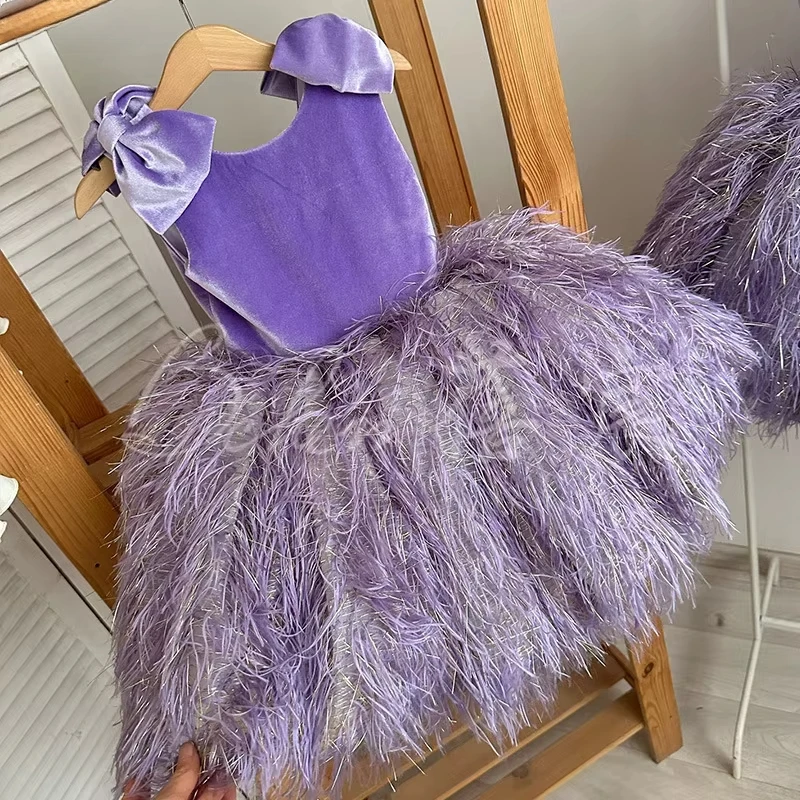 Baby Z Clothing - 2026 mode Baby Mädchen Prinzessin Feder