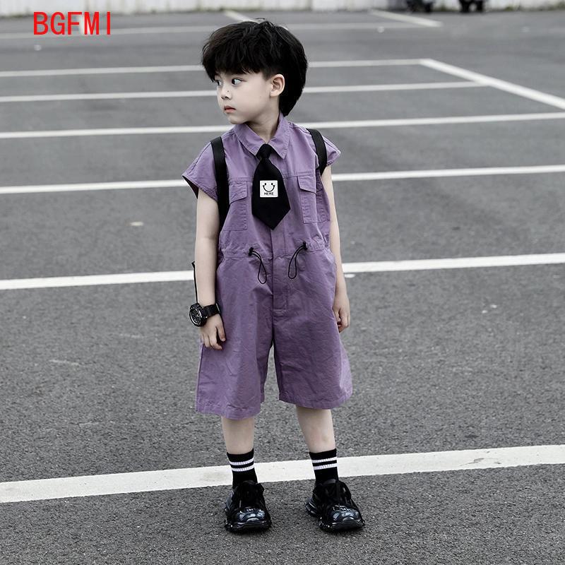 Baby Clothing For Summer - Kinder Sommer Shorts Overalls Capri Jungen