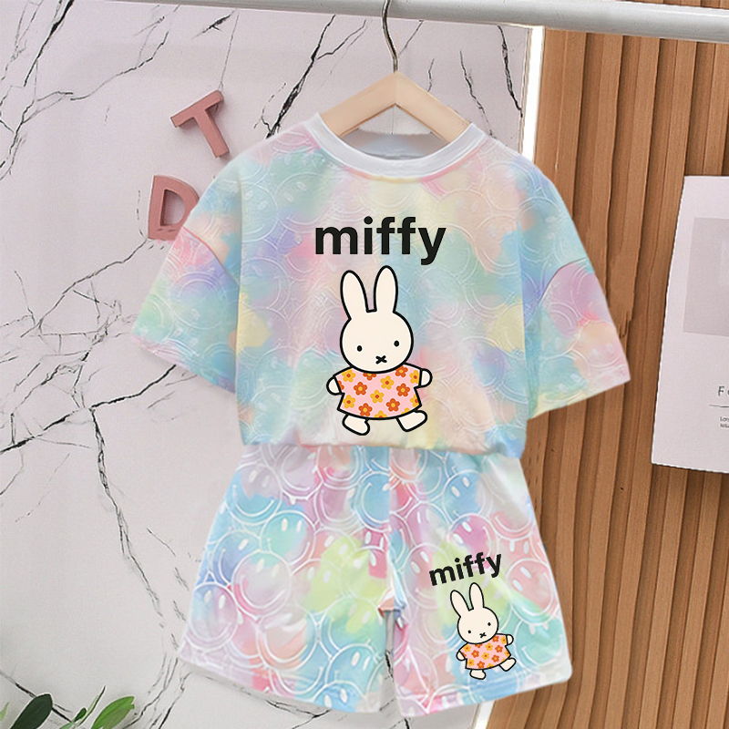 Baby Clothing For Summer - Miffys Rabbit Sommer-Kleidungssets für Babys, Mädchen-Outfits,