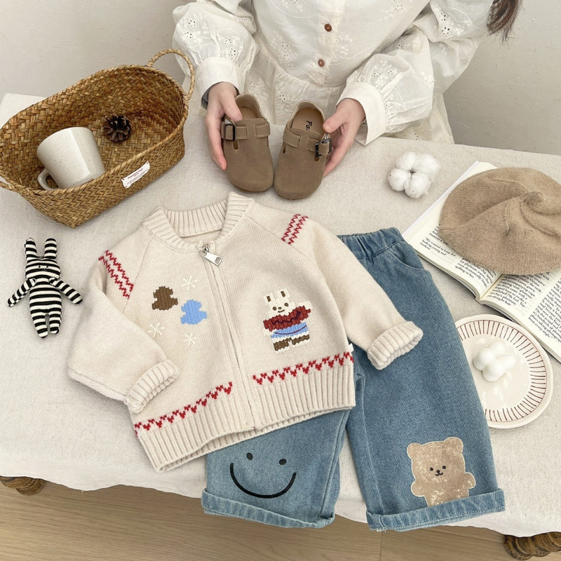Baby-Pullover Frühjahr Koreani – Knit Cardigan Infant Bewertung und Preis