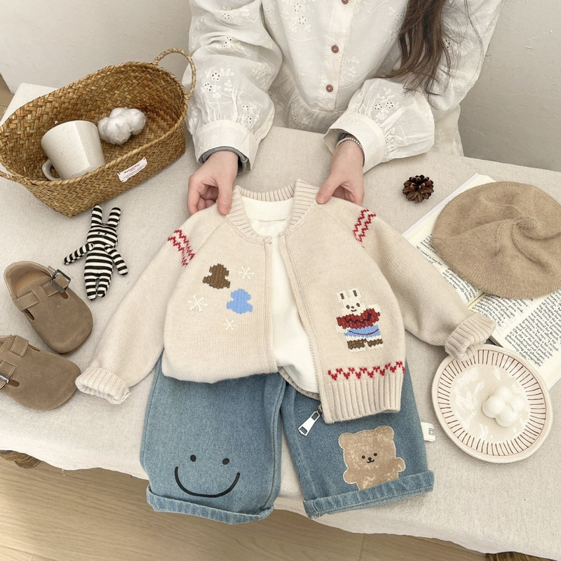 Baby-Pullover Frühjahr Koreani – Knit Cardigan Infant Bewertung und Preis