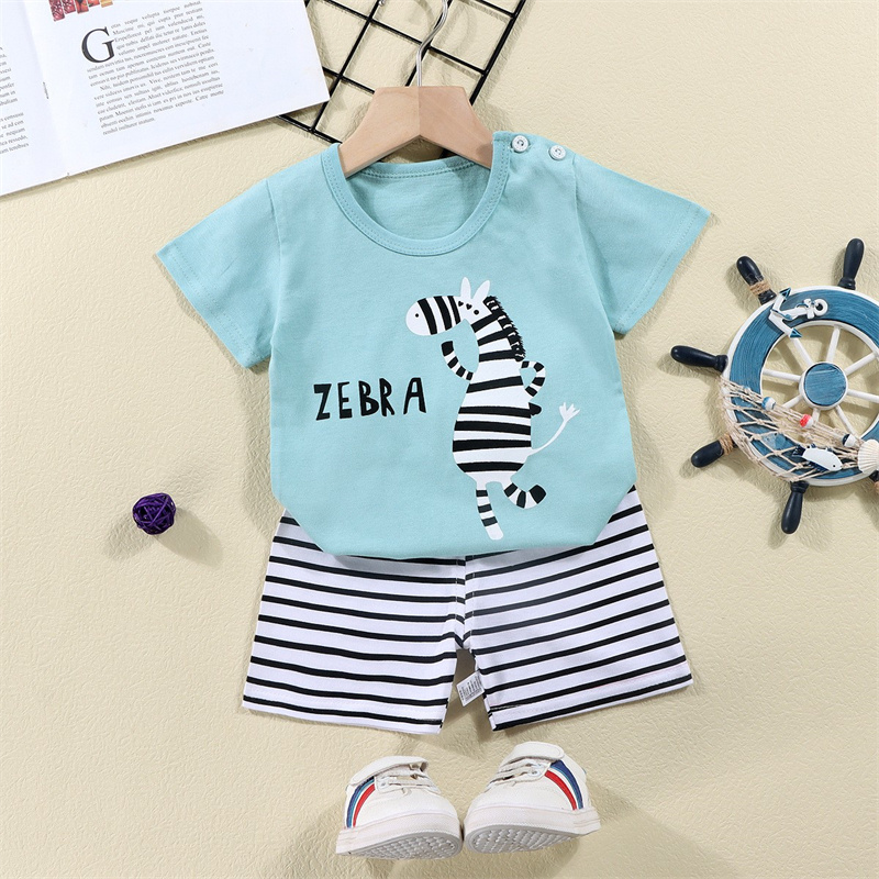 Baumwolle T-shirts + Shorts 2- – Baby Clothing For Summer Bewertung und Preis