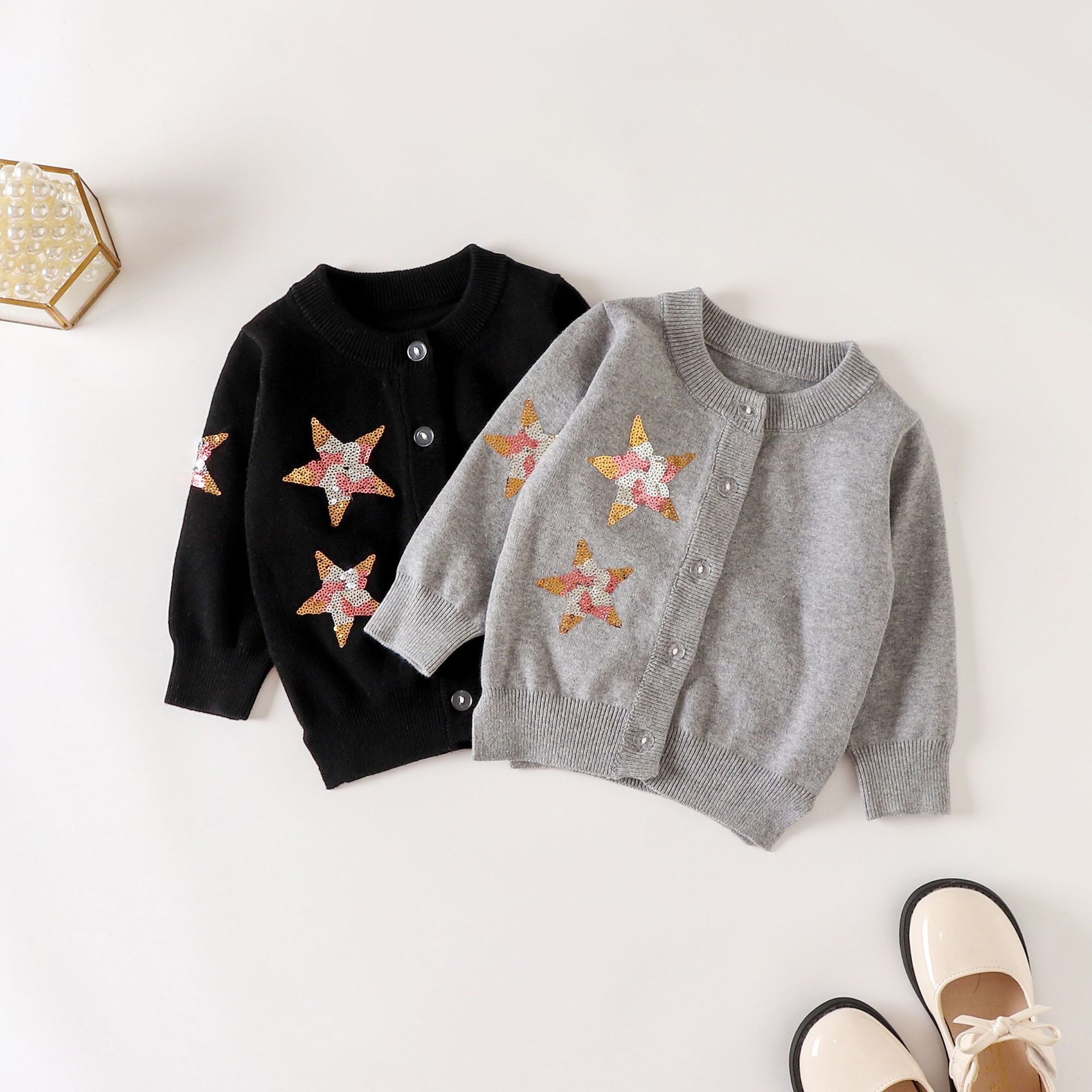 Koreanische Frühling Herbst Mä – Knit Cardigan Infant Bewertung und Preis