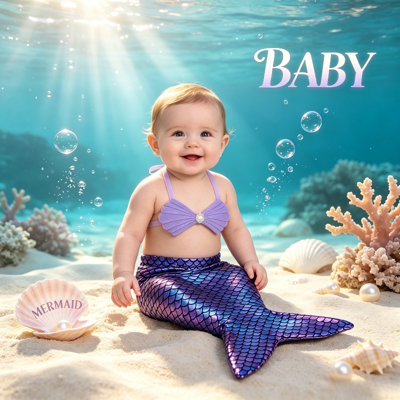 Neugeborenen-Meerjungfrau-Kost – Baby Clothing Usa Bewertung und Preis