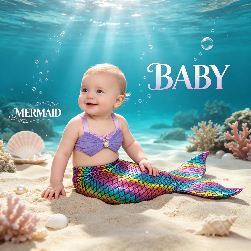 Neugeborenen-Meerjungfrau-Kost – Baby Clothing Usa Bewertung und Preis